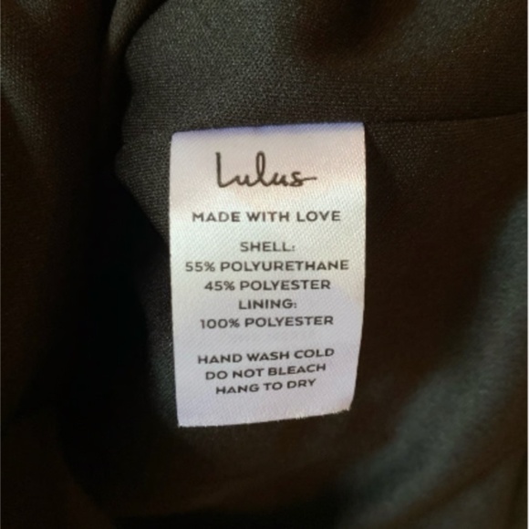 NWT Lulus Perfect Pick Black Vegan Leather Dress - Picture 11 of 12